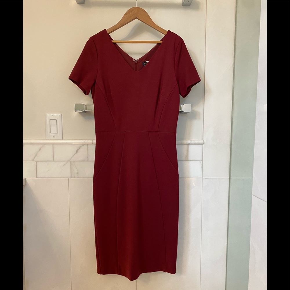 New Brooks Brother Red Shift Dress Size 4